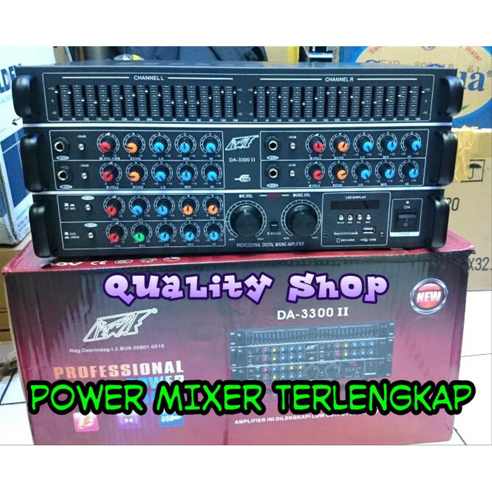 amplifier karaoke pewie DA-3300ii usb sd fasilitas terlengkap 700 watt  Terjamin