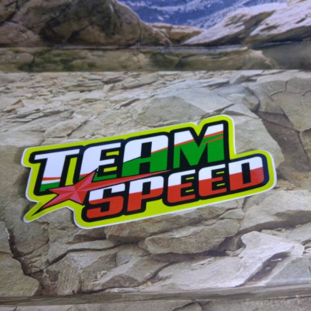 Sticker printing TEAM SPEED minim pembelian harus 20rb