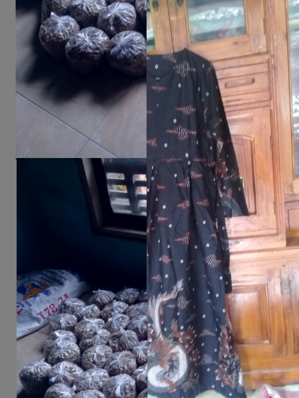 Gamis Batik Manggar Padi Sekar Cantik Kubis Kipas Daun Kupu Nadine Gendis