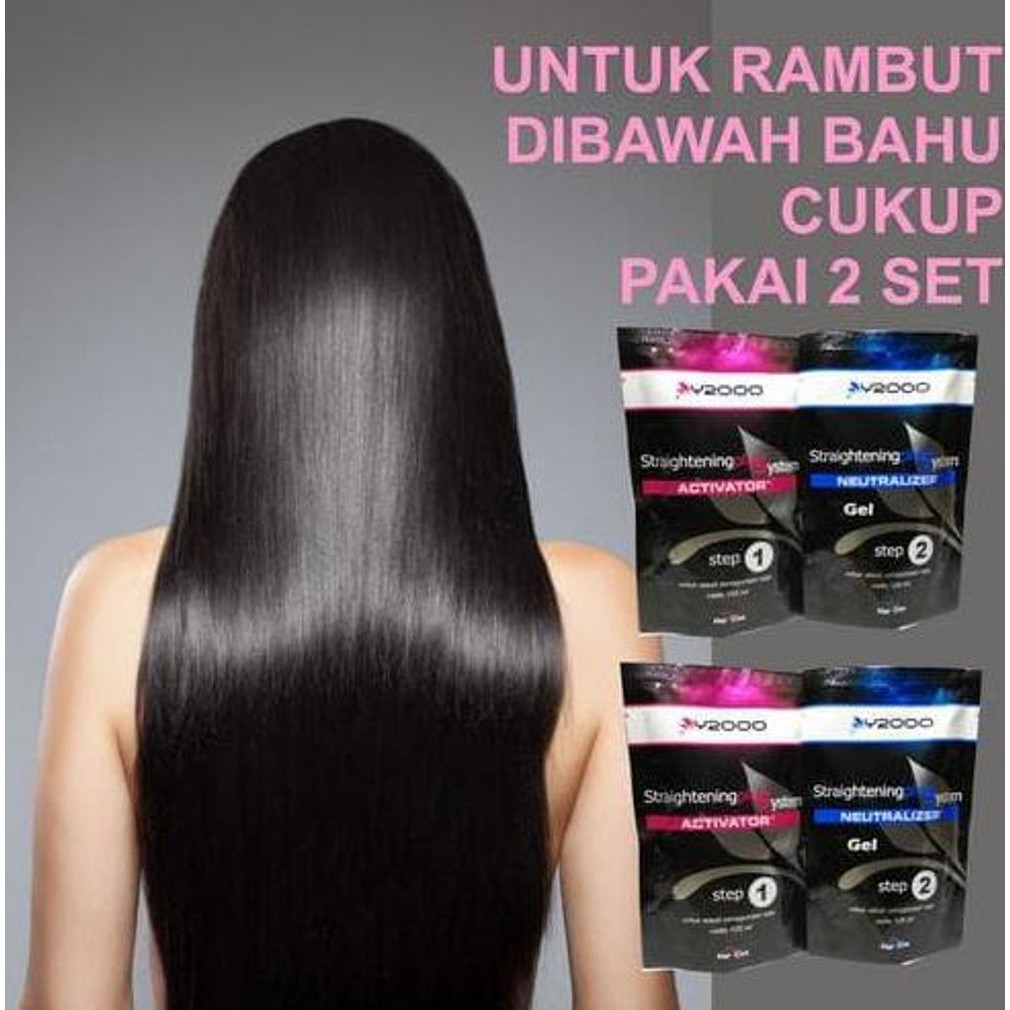 Y2000 Pelurus Rambut Permanen Self Hair Straightening Smoothing