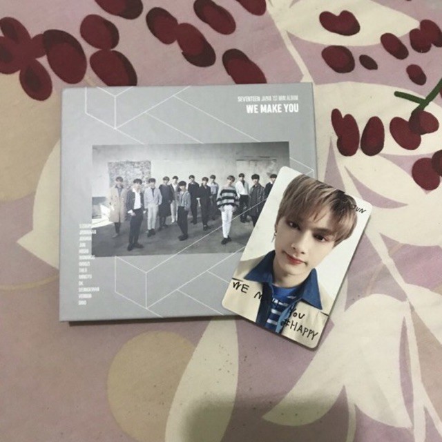 [RARE] seventeen we make you japan album typeA with jun photocard & seungkwan maison tatsuya postcar