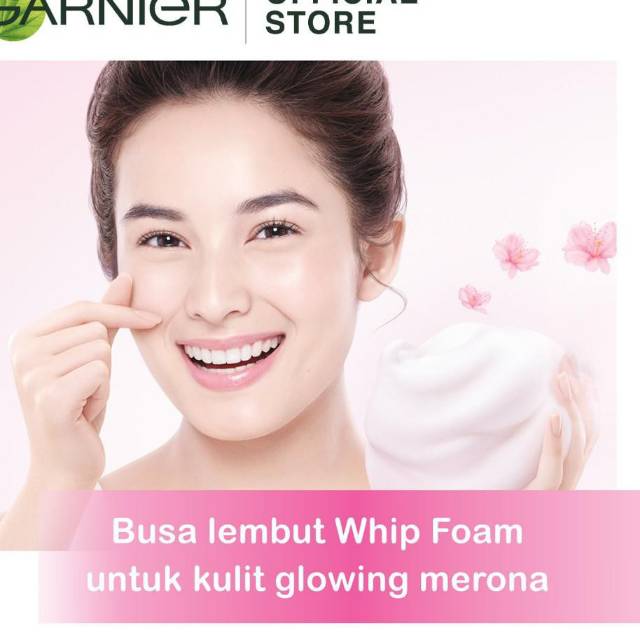 ☃Cutezz_Ching1☃Garnier Sakura Glow Hyaluron Super Whip Deep Cleansing