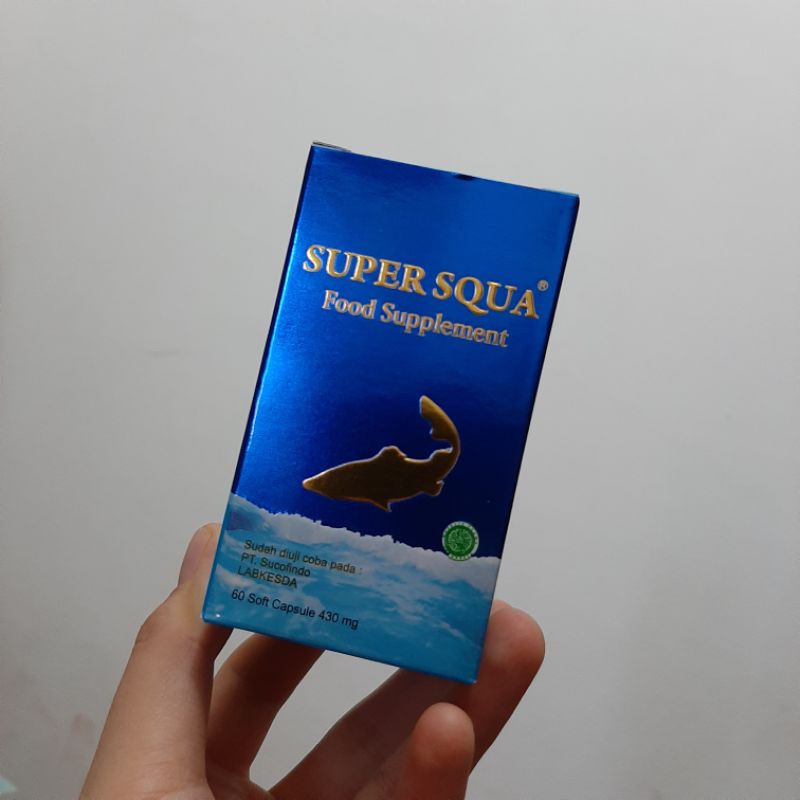 Super Squa food supplement original Squalene isi 60 soft capsule