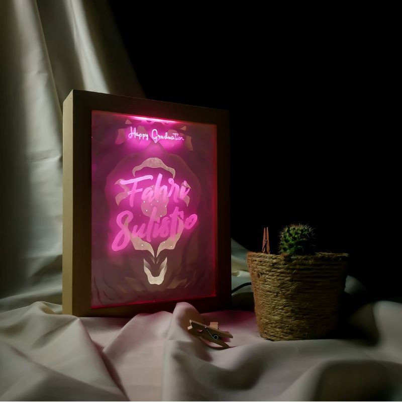kado unik lampu tidur paper cut pigura murah unik berkualitas