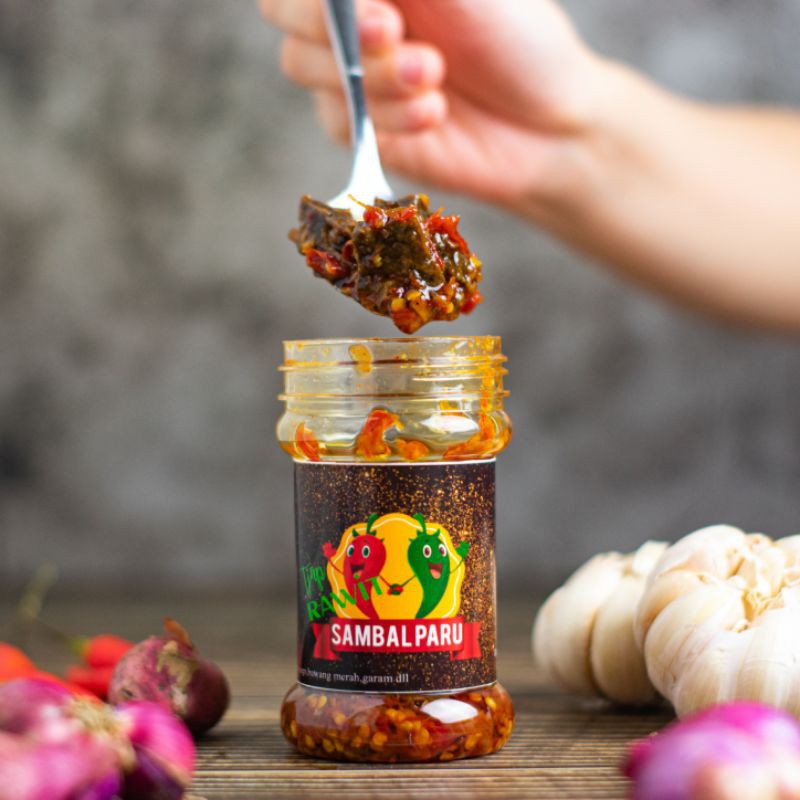 

Sambal paru tjap rawit pedas