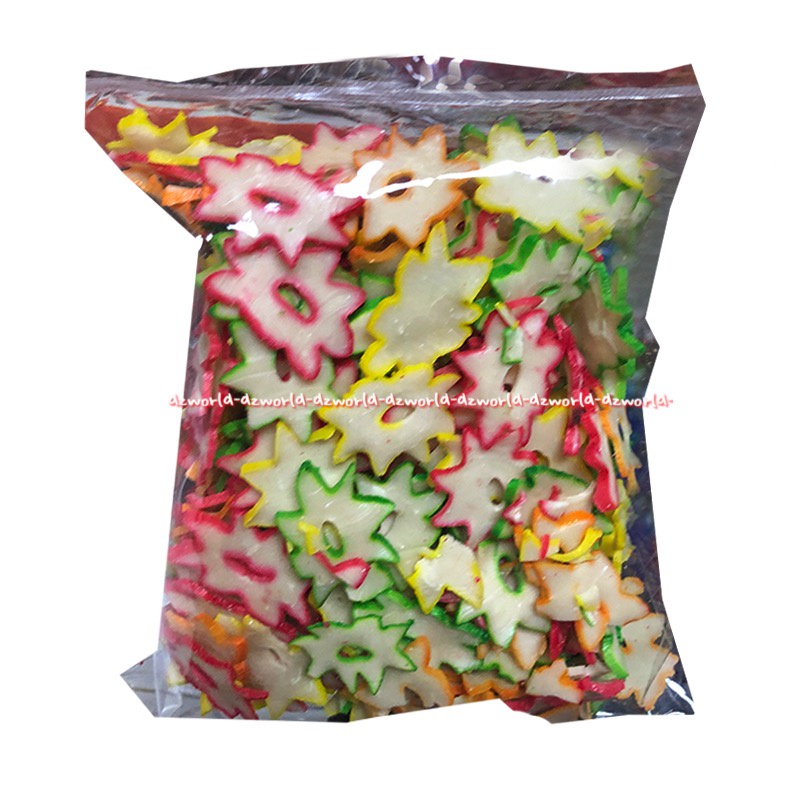 Okey Krupuk Warna Warni Tersanjung 200gr Kerupuk Warna Warni Model Bintang Oke Ok Okay Star Cracker