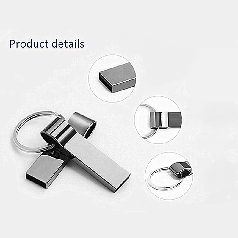 Flash Disk Usb 1TB Kapasitas Besar Bahan Metal Anti Air