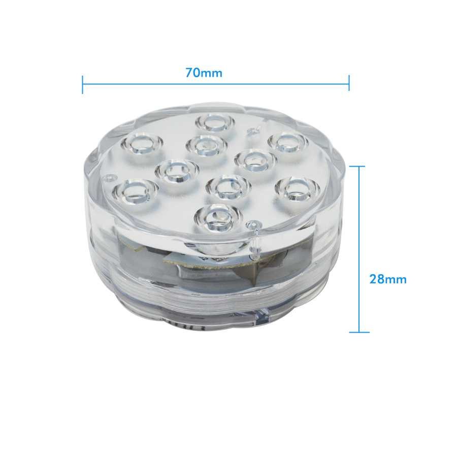 sell Lampu LED Underwater Submersible Waterproof 2PCS Remote Control 13017 - Putih
