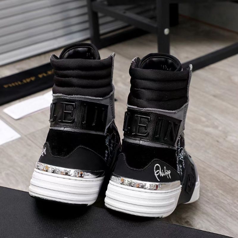 Sepatu philipp plein sneaker boots pria kualitas mirror