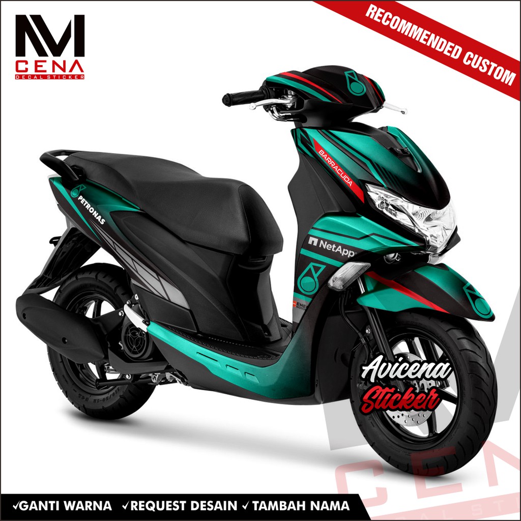Sticker Decal Yamaha Freego Decal Sticker Freego Sticker Striping Decal Freego Full Body petronas