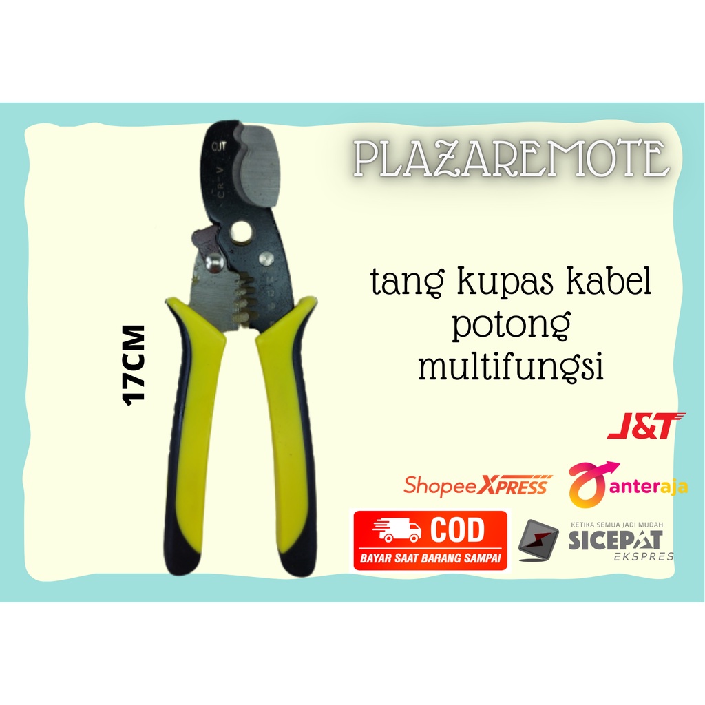 Tang potong kupas bentuk kakatua Pengupas Kawat Pengupas Kabel Crimper Pengupasan Cutter Baja Mangan Listrik Alat Potong Kabel