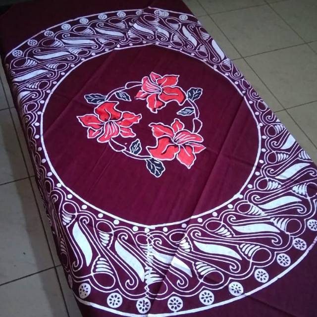 Taplak meja batik cap asli, Bukan sablon/ printing