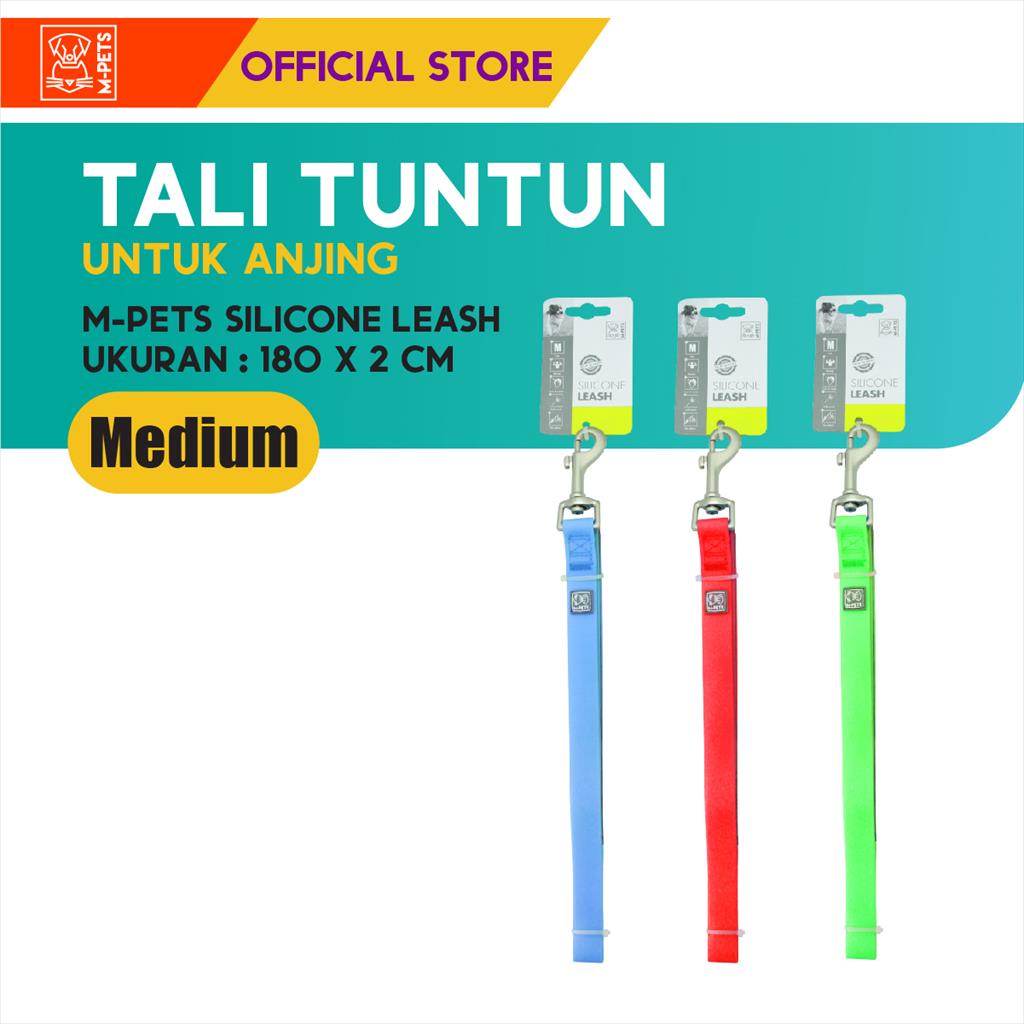 M-Pets Silicone Leashes Size M / Tali Tuntun Anjing