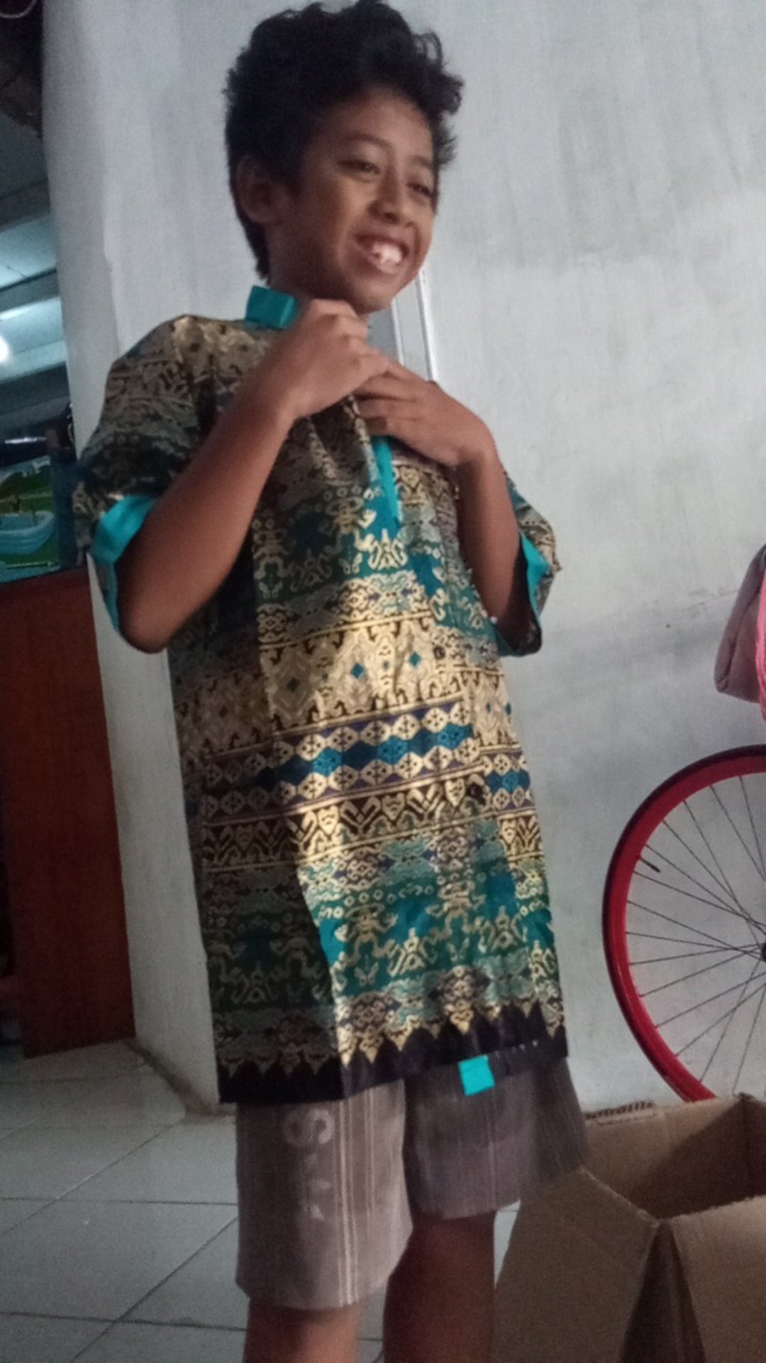 Risna Batik Hrb158 Kemeja Batik Pria Lengan Pendek Katun Primis Halus Premium Exclusive M L Xl