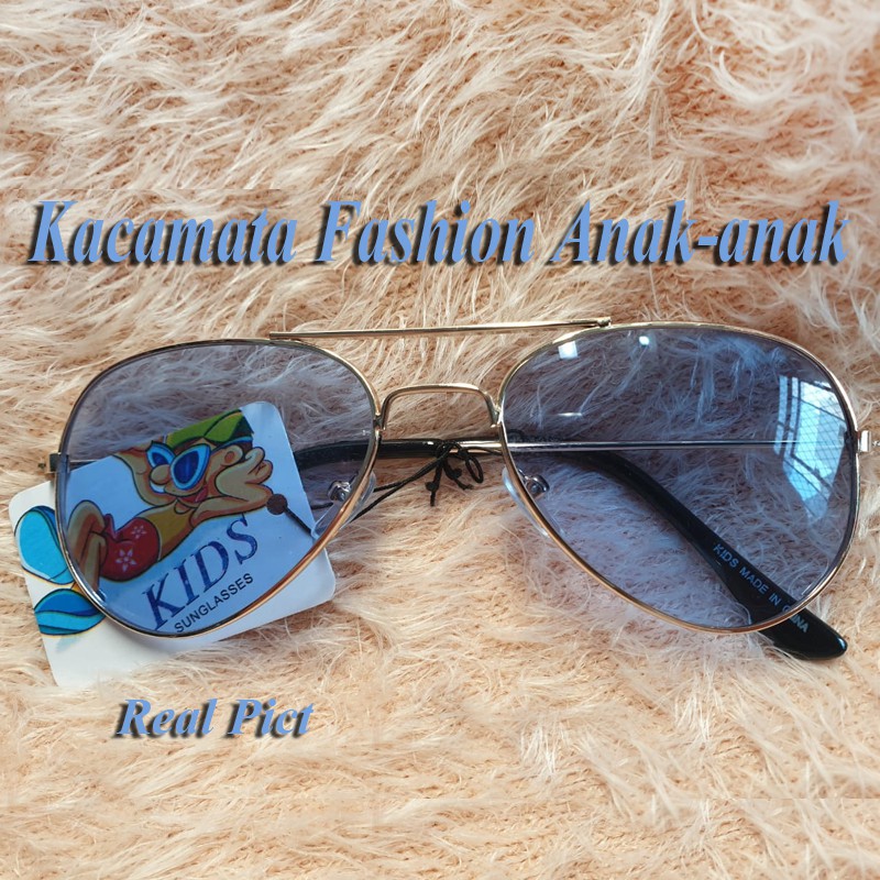 Kacamata Anak anak Model Aviator Anti UV Kaca mata Anak Cewe Kids Sunglasses Kacamata Anak Gaya