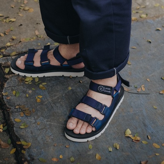 Alden Navy | Sendal Original Kasual Casual Strap Pria/Cowok Sandal Footwear Ori | FORIND Local Goods