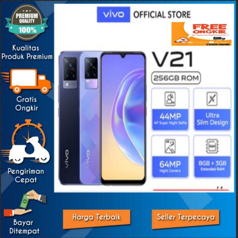 Vivo V21 256Gb NFC multifunctions