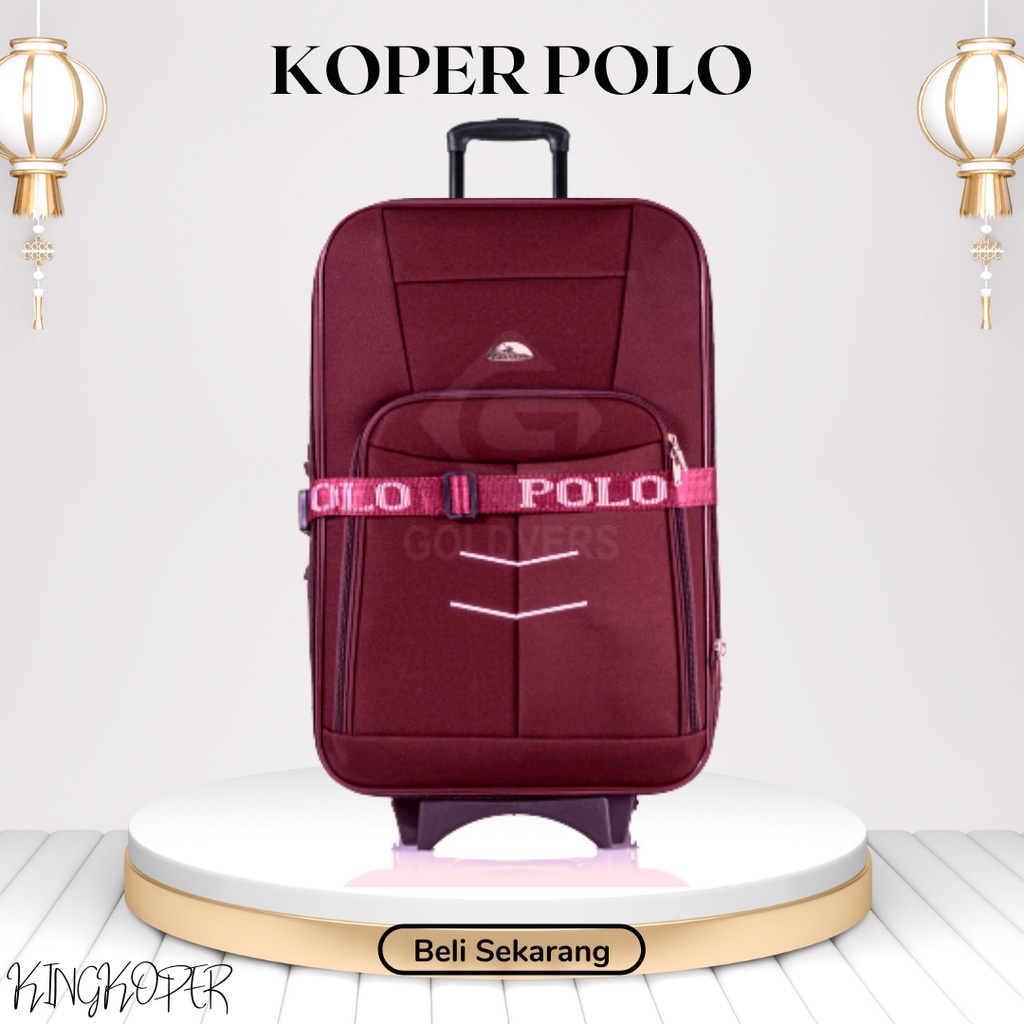 Koper 32 inch Polo twin/koper jumbo/koper besar/koper bagasi/koper kain/koper 2 roda/koper murah