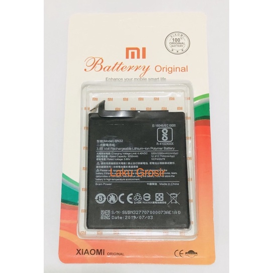 Battery batre Xiaomi BN32 - BN 32 - Redmi 4