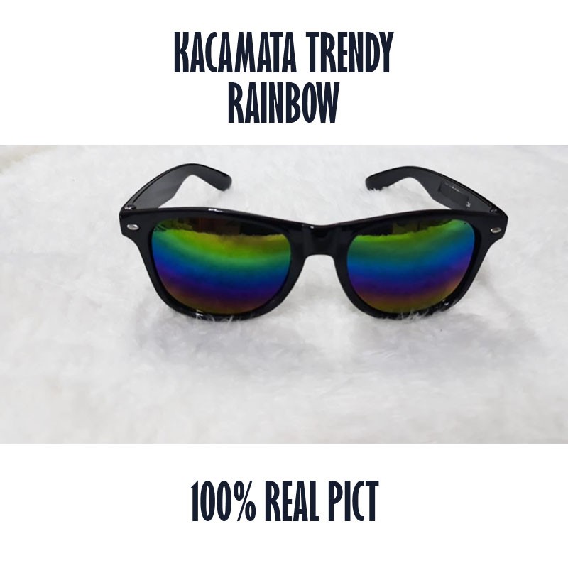 TERMURAH!!!Kacamata Anti Sinar UV/Kacamata Gaya/Kacamata Fashion/Rainbow/nastushaa