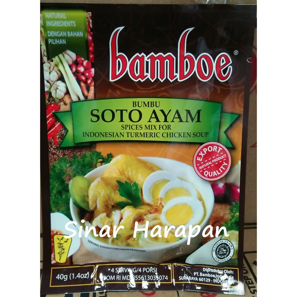 

Bumbu Instant Bamboe Export Soto Ayam