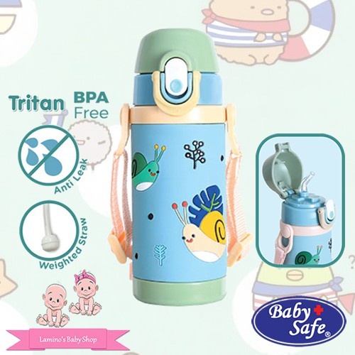 BABY SAFE TRITAN WATER BOTTLE 450ML TRI02 / BOTOL MINUM ANAK