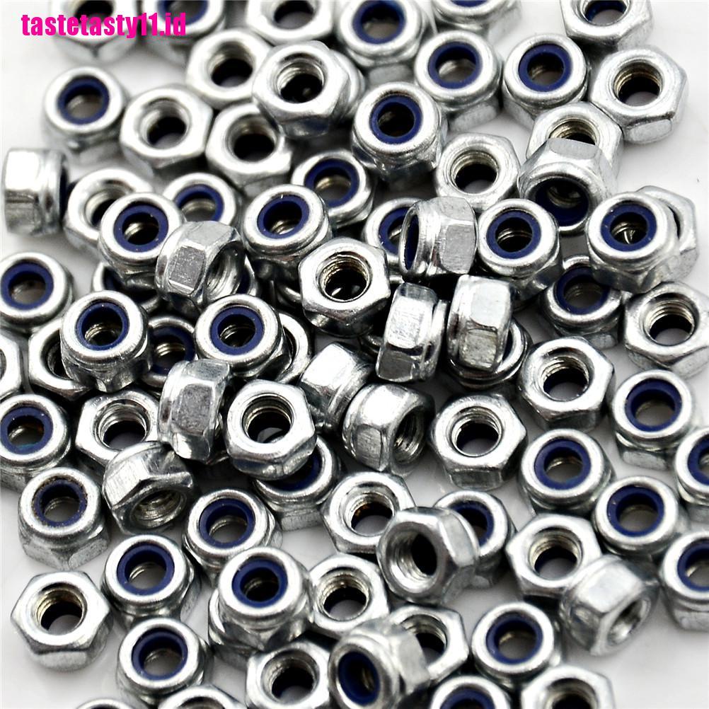 100 Pcs Kunci Hex Bahan Nilon Stainless Steel Ukuran M3X0.5Mm