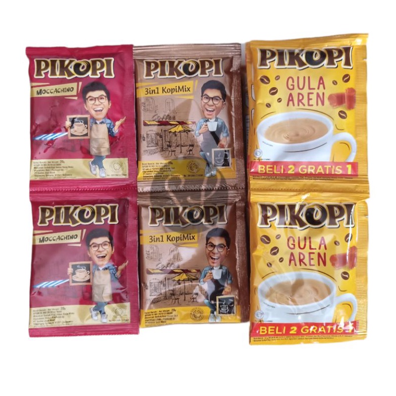 Pikopi 3in1 Renteng Isi 10 Sachet Pikopi Kopi Instant 20gr