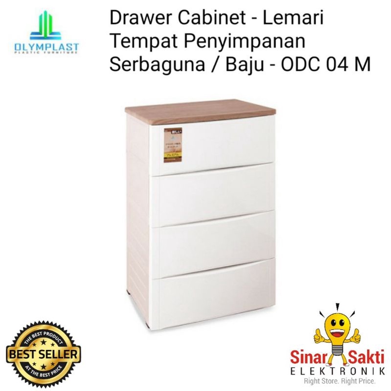 Olymplast Lemari Tempat Penyimpanan Serbaguna Baju ODC 04 M Drawer Cabinet