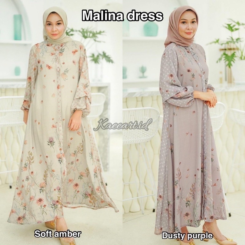 Malina dress benang jarum size S Amber