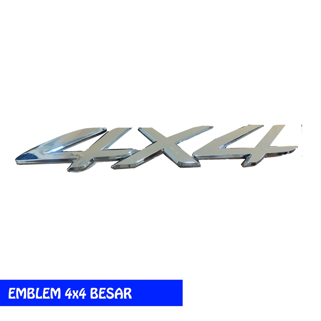 LOGO/EMBLEM 4X4 CHROME 20 X 4 CM