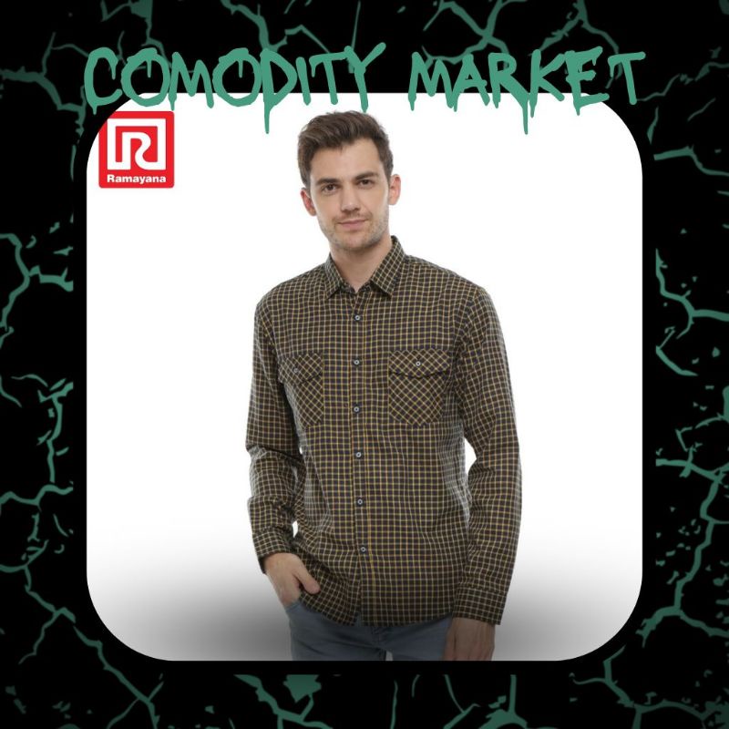 Ramayana - RAF Kemeja Ktk Flanel Kuning, XL