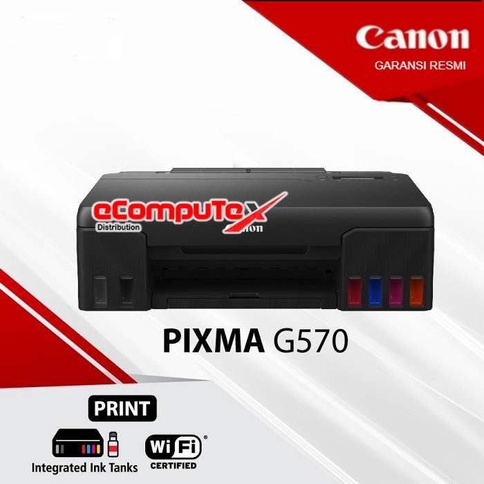 CANON INKJET PRINTER PIXMA G570 / G 570 PRINT ONLY / USB / WIRELESS - GARANSI RESMI