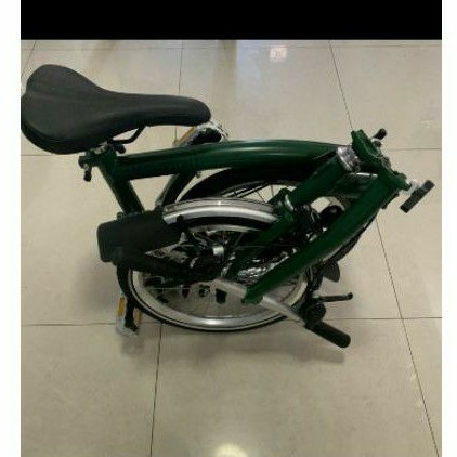 Sepeda Lipat Brompton Folding Bike Racing Green S6L 6Speed New