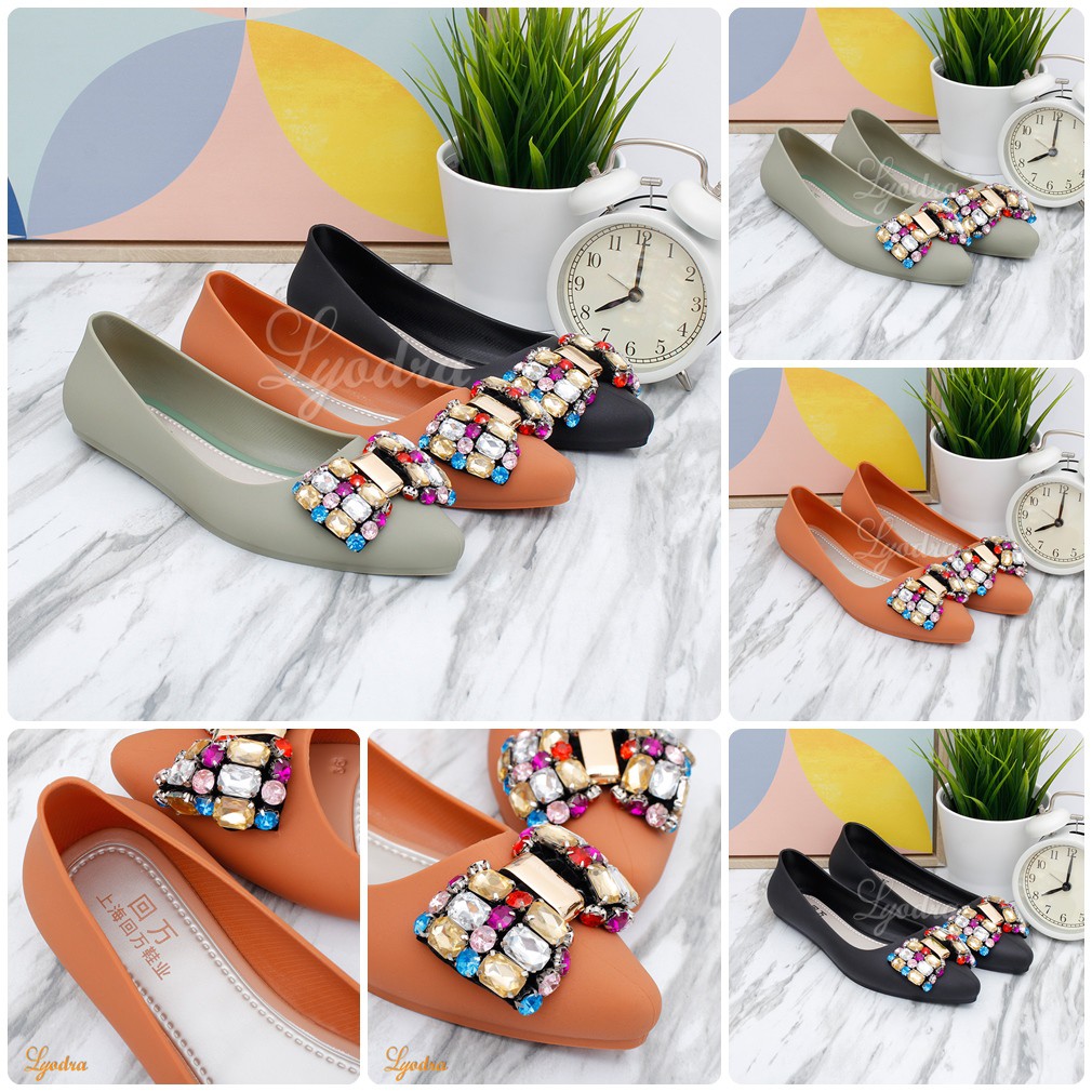 Yodra / Lyodra Joanna Flat Jelly Shoes Import LDR208 Real Pict