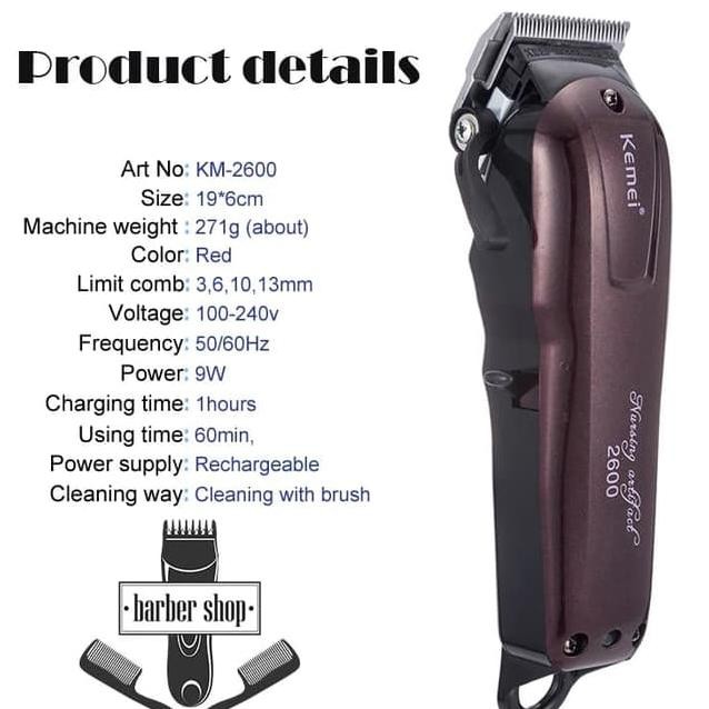 Garansi kemei km 2600 mesin cukur rambut kemei