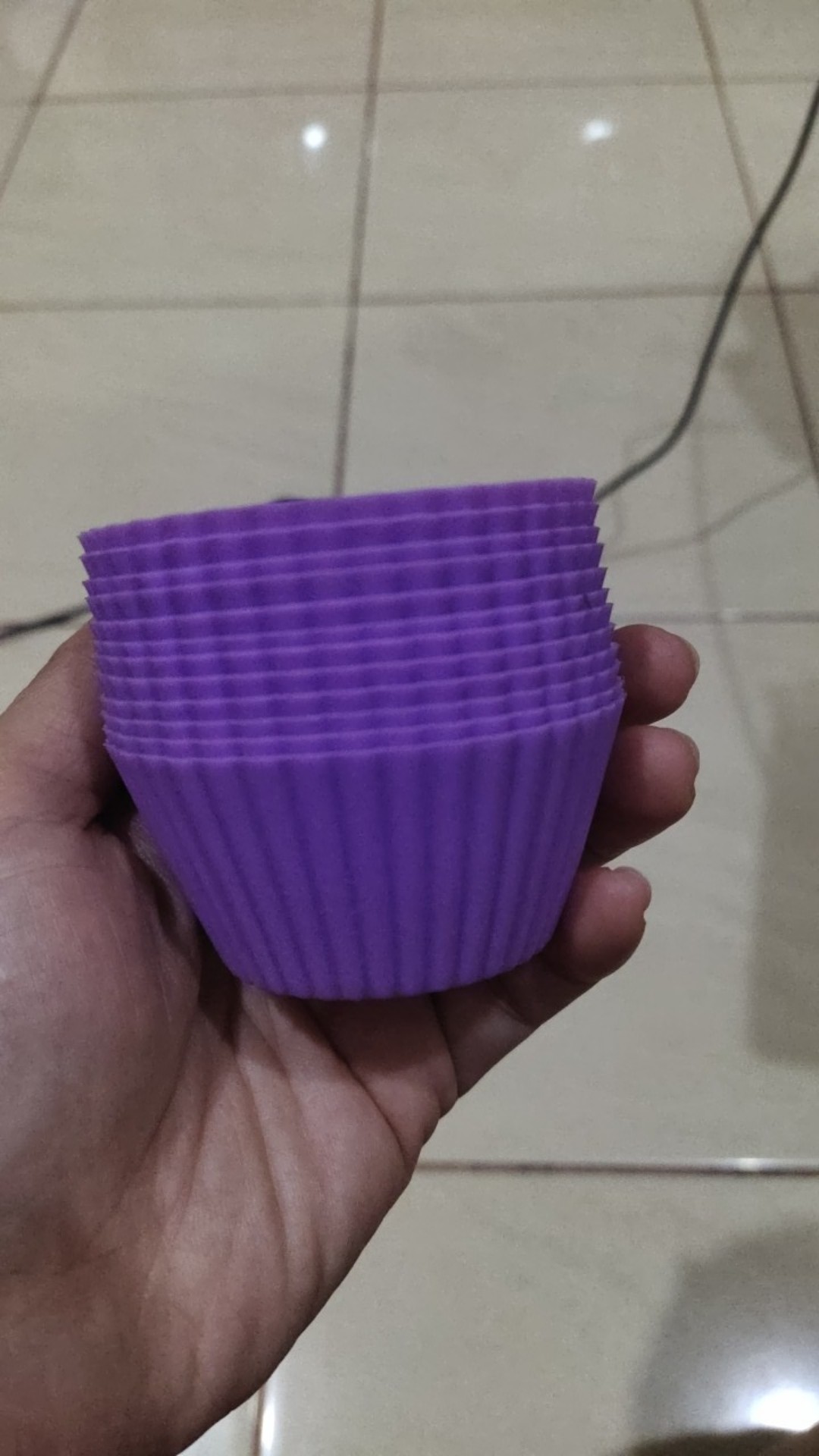 12pcs Cetakan Muffin Bahan Silikon