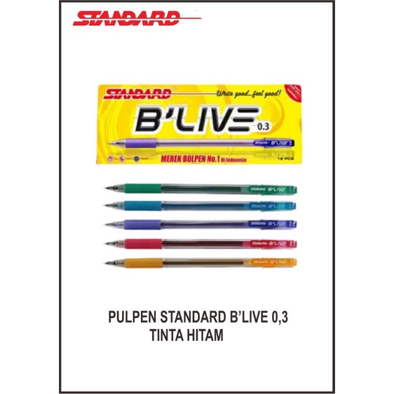 

Pulpen Standard B'live 0,3 mm