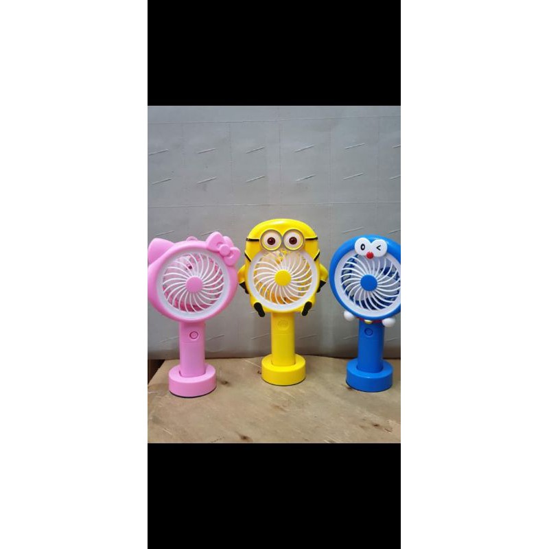 KIPAS ANGIN MINI USB KARAKTER / KIPAS MINI LAMPU USB