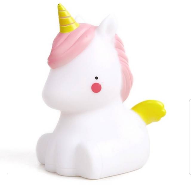 [ Free Batrei ] Baby Unicorn Soft Lamp Silicone