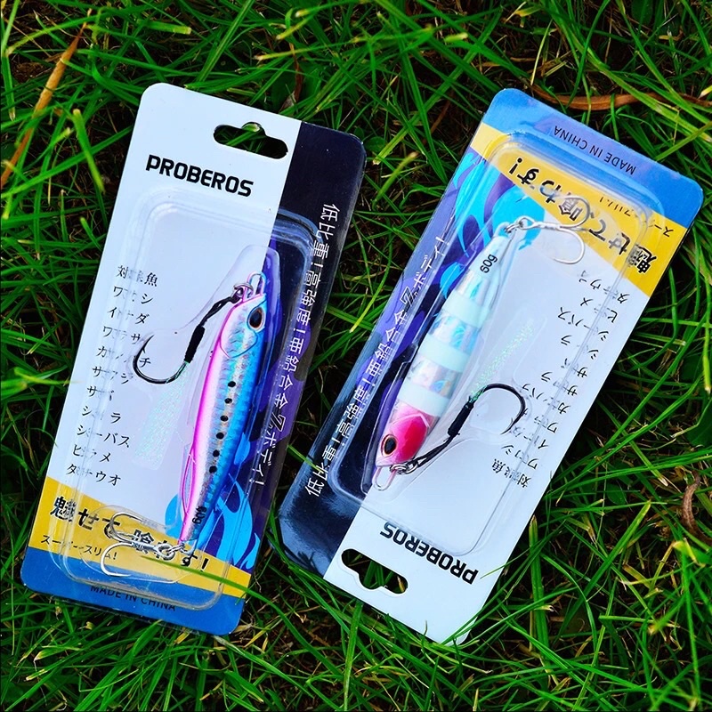Umpan Pancing Proberos Metal Jig 50 gram - 60 gram Sudah Termasuk Kail