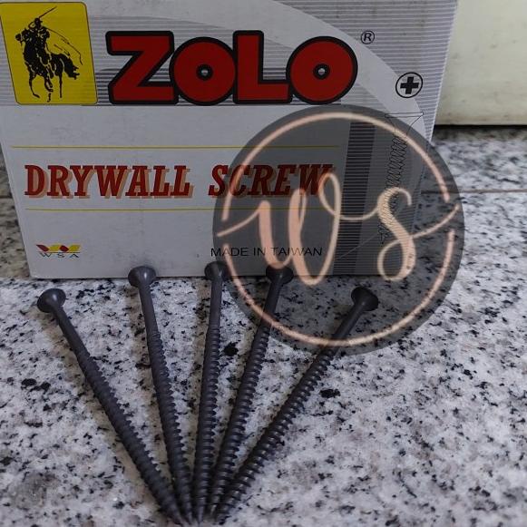 ➨ Skrup gypsum 8 x 3" zolo sekrup gypsum 7cm drywall screw 8 x 3inch ♝