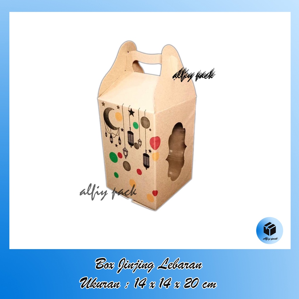 

1pack isi 10pcs BOX TOPLES JINJING LEBARAN ISI 3 x 500gr KEMASAN PARCEL KUE KERING COOKIES LEBARAN IDUL FITRI / NATAL / IMLEK GABLE BOX UKURAN 14x14x20 CM DUS PACKAGING HAMPERS EID MUBARAK