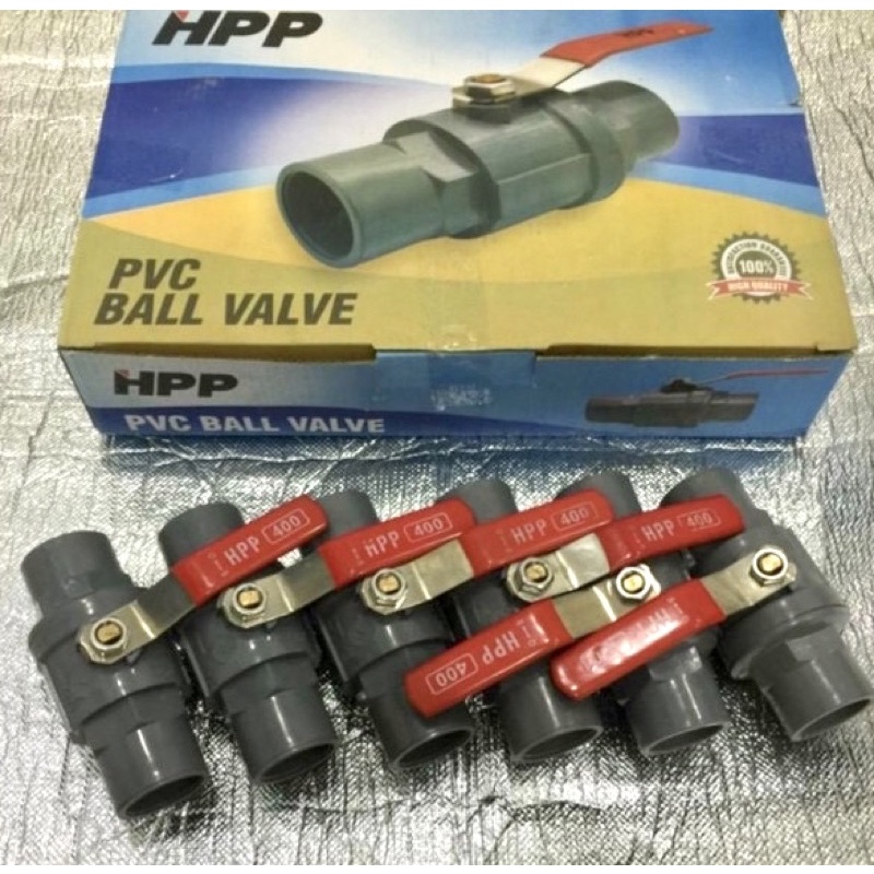 MDN GG PLAT 3/4”inci Ballvalve pvc gg besi 3/4”inci Stop keran gagang besi 3/4inci Balvalve Ball val