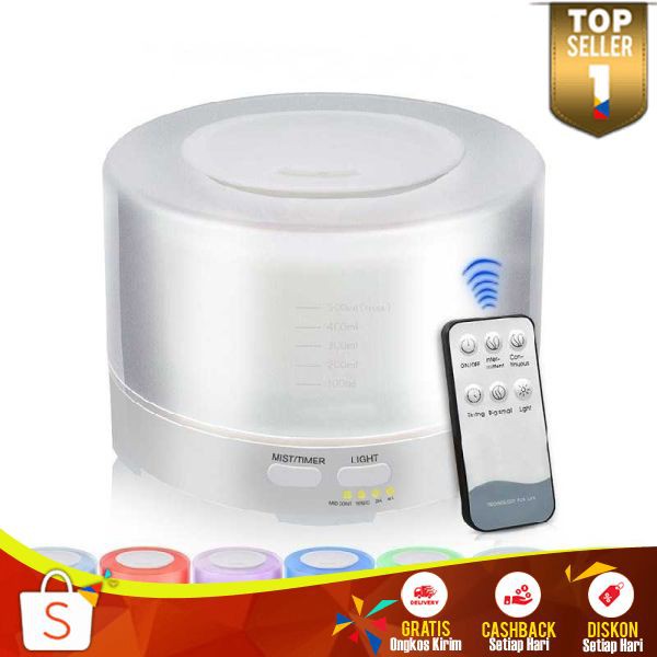 Taffware Humidifier 7 Color+Remote Control RO 19 Aromatherapy Terbaru Pelembab Udara Dekorasi Rumah