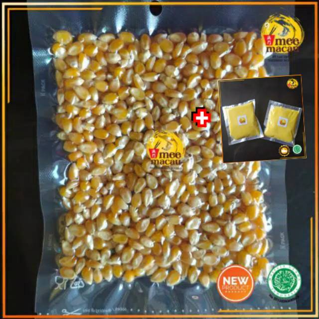 PAKET DIY POPCORN | Jagung Popcorn Import + Butter | Cemilan Asin Gurih