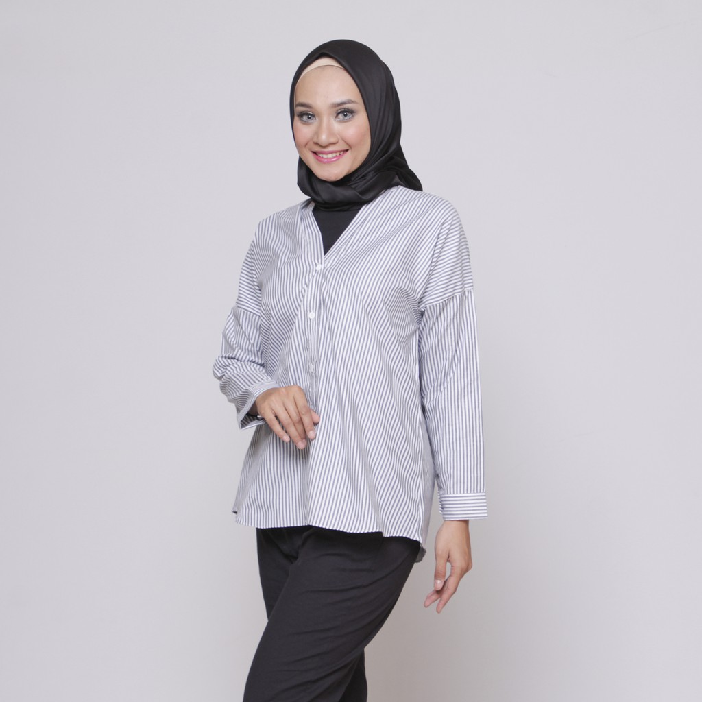 BLOUSE BAJU  ATASAN  MONTANA CROP V WANITA  PREMIUM KODE 