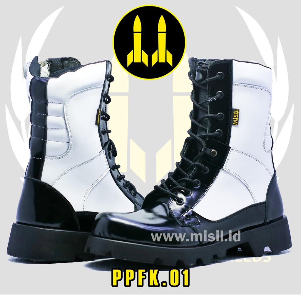 SEPATU PDL PROVOS TNI KULIT SAPI ASLI MERK MISIL SEPATU PDL PROVOS POLRI TNI SECURITY SATPAM