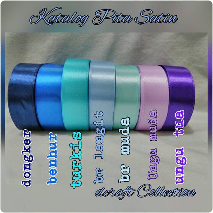 

Pita Satin 34" 2 cm bahan bros aksesoris souvenir craft