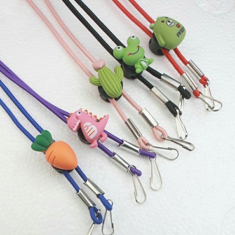 

Tali Kalung Masker Anak Dewasa Strap Mask 2in1 Konektor Masker Hijab Elastis Stopper Lucu Karakter Carrot Dino Kaktus Frog Bear